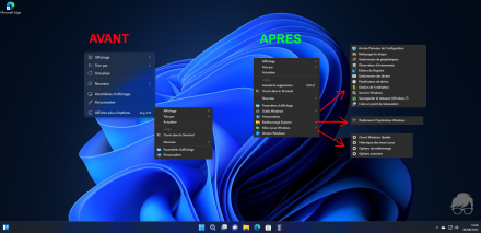 Améliorer le menu clic droit de la souris sur Windows 11